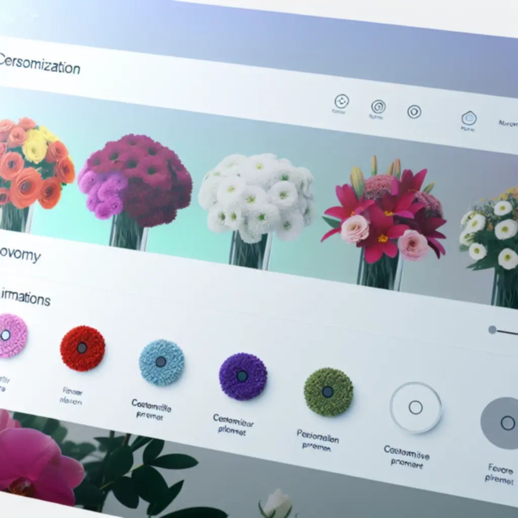 Propozycje kwiatów i aranżacji dopasowane do preferencji klienta